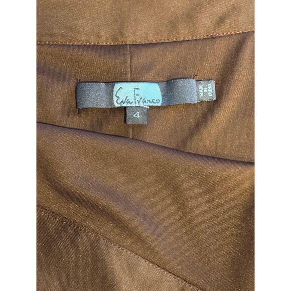 Anthropologie Eva Franco Flounced Midi Skirt size 4 ruffles career bold luxury - Picture 5 of 8